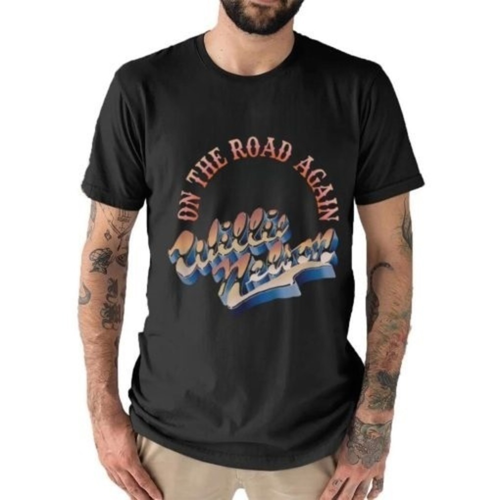 Willie Nelson Shirt On The Road Again Tshirt